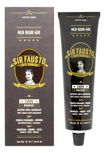 Sir Fausto Old Hair Gel Para Peinar Y Eliminar La Caspa Pelo