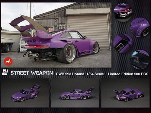 Street Weapon 1:64 Rwb 993 Rotana Purple Double Deck Win [u]