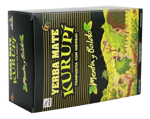 Imagem 4 de 4 de Erva Para Tereré Sabor Menta Y Boldo 500 Gramas - Kurupí