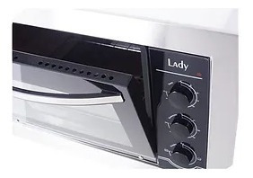 Imagem 5 de 5 de Forno Eletrico Embutir 45l 1750w 2 Grades De Ventilação Lady