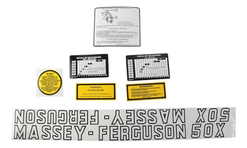 Jogo Decalque Adesivo  Massey Ferguson 50x   2730826