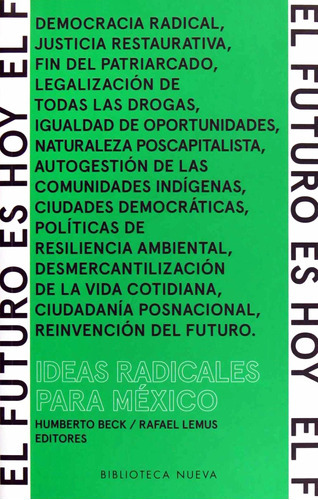 El Futuro Es Hoy: Ideas Radicales Para México, De Es, Vários. Editorial Biblioteca Nueva, Tapa Blanda En Español, 2014