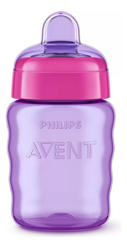 Philips Avent Vaso Con Boquilla Suave 260ml Rosa Scf553/00 Color Azul/Morado