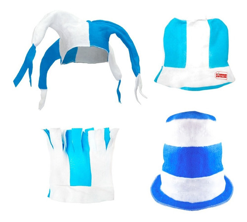 Combo X4 Sombrero Gorro Argentina Mundial Fútbol - Ciudad Co