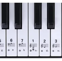 Comprar Adesivo De Notas Musicais Para Teclado Piano Para Aprender