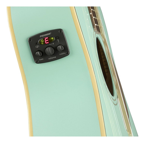 Guitarra Electroacústica Fender Malibu Player Aqua Splash