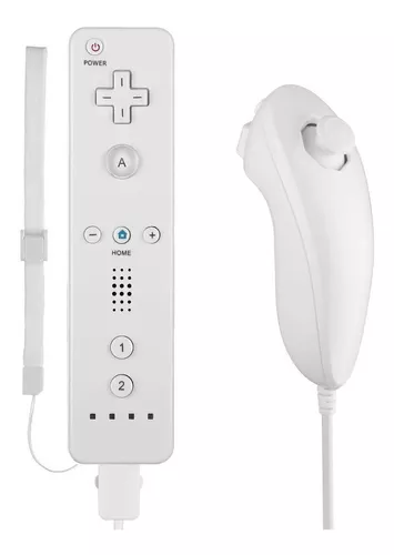  Nintendo Combo de mando a distancia Wii y controlador Nunchuck  : Videojuegos