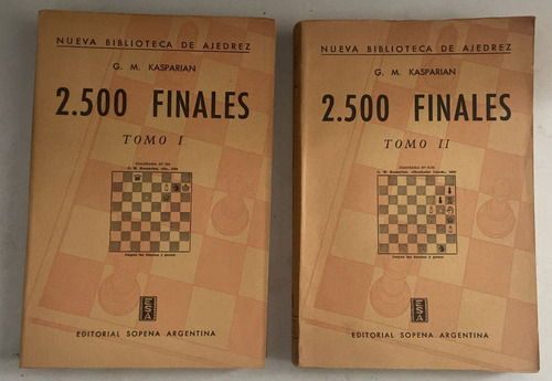 G.m. Kasparian  2500 Finales Dos Tomos Primera Edición