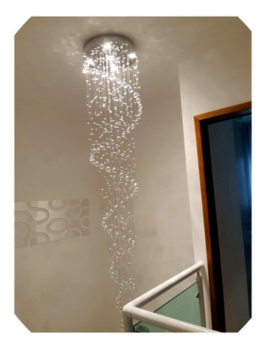 Lustre De Cristal Legítimo De 1,70 Até 2 Metros Com Lampadas