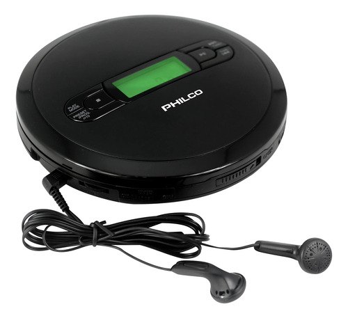 Leitor De Cd Portátil Philco Com Reprodução De Mp3 E Rádio F