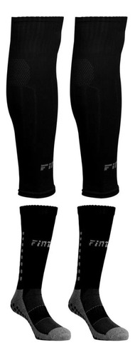 Kit Futebol Meião Cortado Meia Pro Grip Campo Quadra Oferta