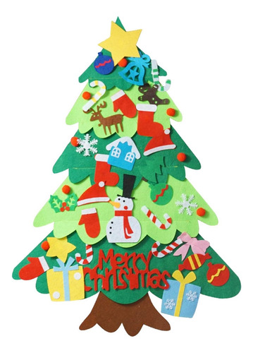Árbol De Navidad De Fieltro De Juguetes Para Niños Diy 100cm