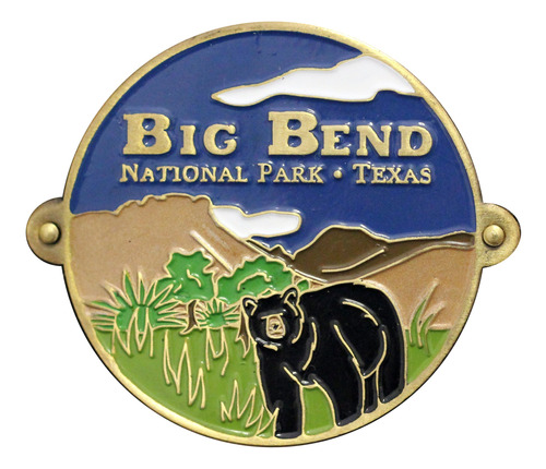 Medallón De Bastón De Senderismo En El Parque Nacional Big
