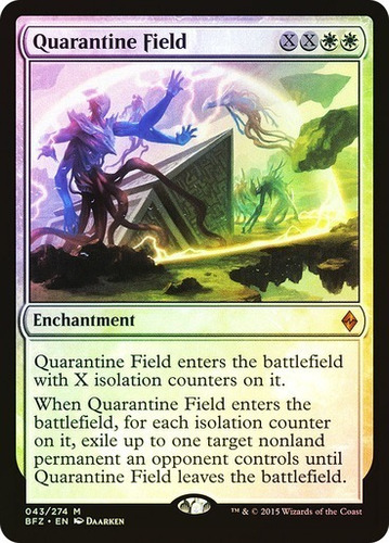 Magic Mtg Quarantine Field Battle For Zendikar (foil)