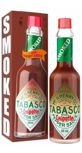 Salsa Picante Tabasco 60 Ml Chipotle Pimiento Rojo Ahimado