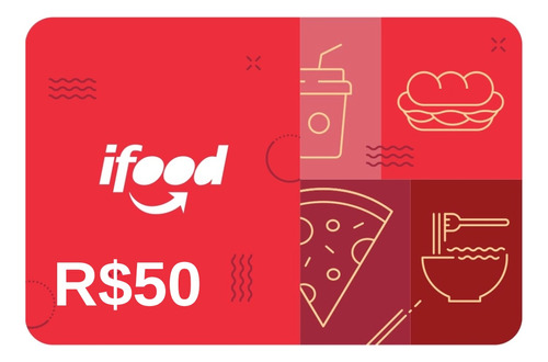Cupom Digital Ifood Gift Card R$50 Presente Via Chat