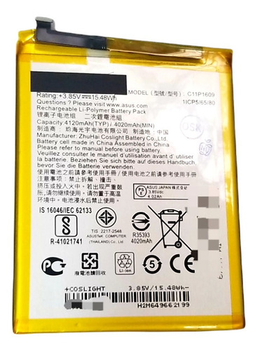 Batería Pila Compatible Zenfone 4 Max 5.2nueva 