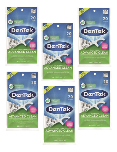 Hilo Dental Con Mango Dentek Advanced Clean X20 Pack X6