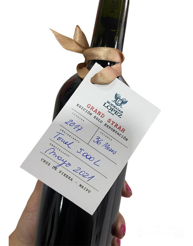Vino Bodegas Lopez Grand Syrah 2017 Exclusivo Exportación