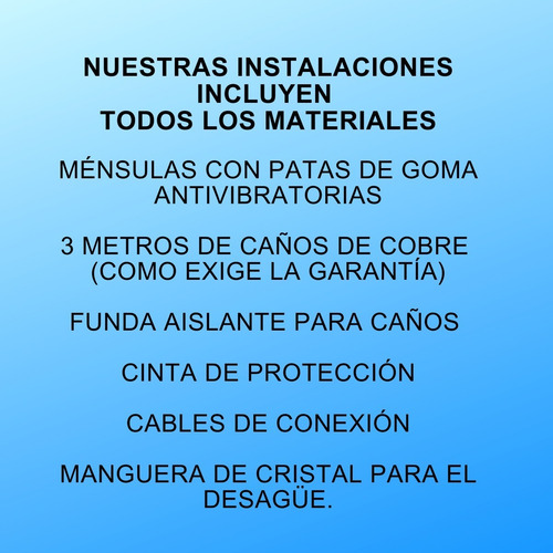 Instalación Instalador Split Aire Acondicionado Matriculado