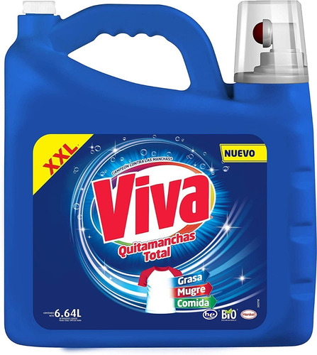 Vivá Detergente Líquido Quitamanchas Total Regular 6.64l
