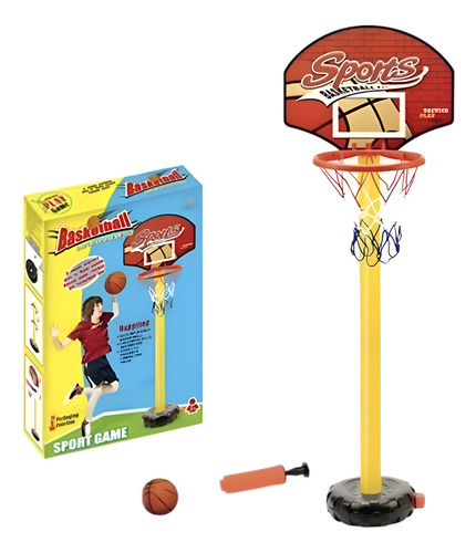 Juego Tablero Canasta De Basketball Plástico Con Balón Niños