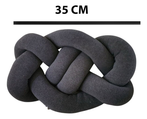 Cojin Almohada Nudo Decorativo Recamara Sala Oxford Liso