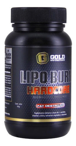 Lipo Burn Gold Nutrition Quemador De Grasa Natural