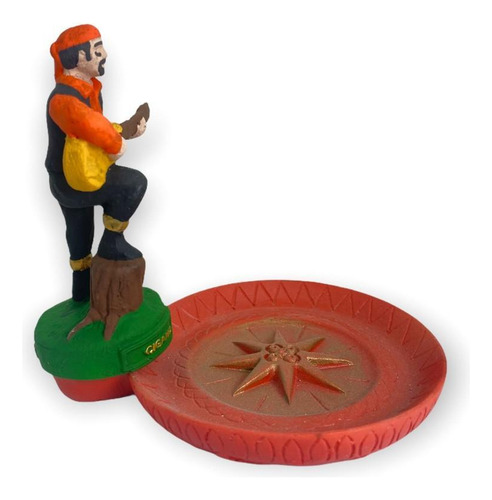 Quemador de incienso tipo plato gitano Umbanda Candomblé de 12 cm