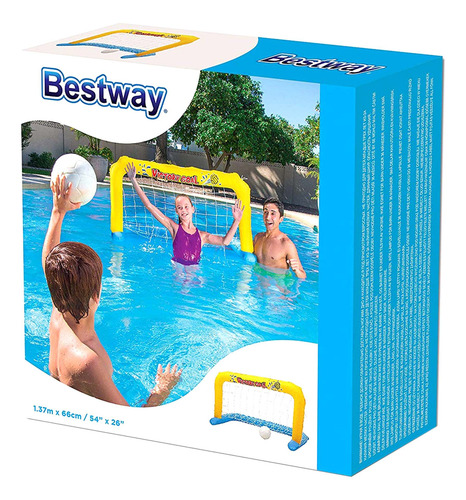 Imagen 1 de 4 de Set Arco Water Polo Inflable Para Pileta Bestway 52123