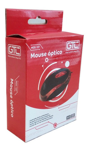 Imagen 5 de 5 de Mouse Gtc Mog-107 Negro