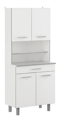 Alacena Modelo Virginia 1 - Blanco Brillante Këssa Muebles