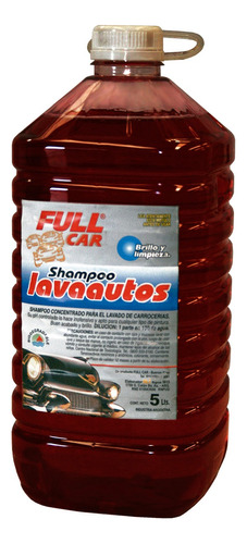 Shampoo Rojo Concentrado Ph Neutro Lava Auto Manual Lavadero