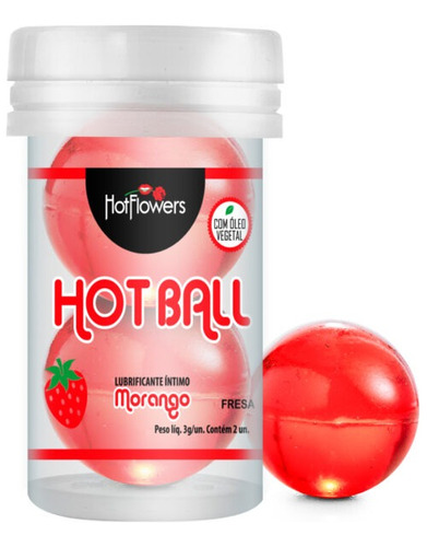 Lubricante Gel Intimo  Comestible En Bolas Hotball Saboriz