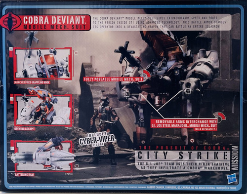 Cobra Deviant Mobile Mech Gi Joe Comandos Em Ação Hasbro