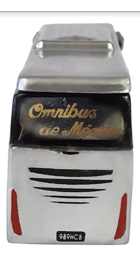 Autobús A Escala De Juguete Omnibus De Mexplus Coleccionable Plateado