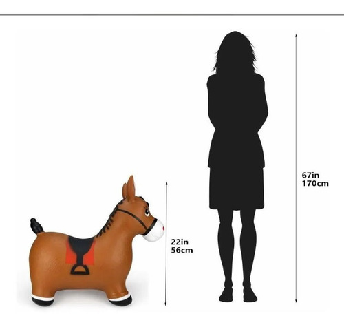 Caballo Saltarin En Pvc Para Niños Inflable/ Sonido