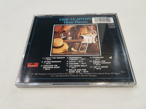 Time Pieces (the Best Of Eric Clapton) - Cd 1982 Alemania Nm