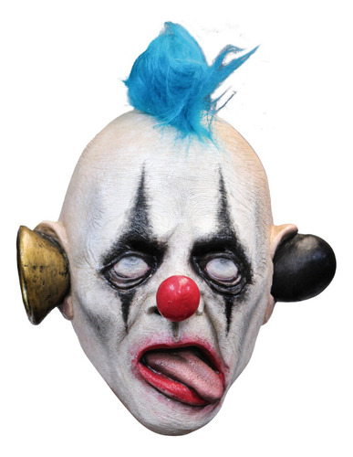 Máscara De Payaso Corneta Bugle Clown Halloween Color Blanco