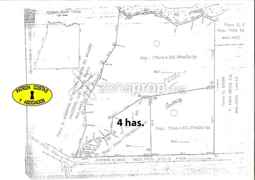 0553hp-campo El Encón-la Silleta- Rn Nro 51 - Salta