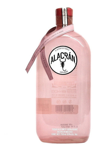 Tequila Alacran Blanco Botella Rosa 750 Ml