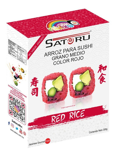 Imagen 2 de 10 de Paquete Para Hacer Sushi Pride Party Arroz 6 Colores 20% Off