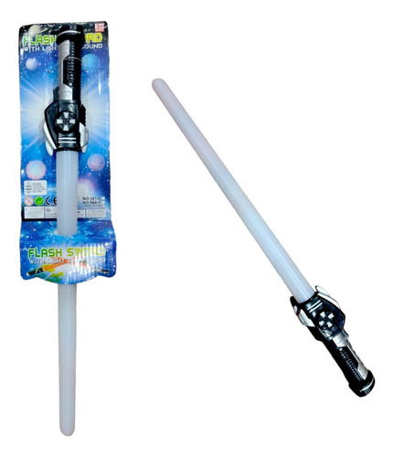 Espada De Luz Sable Tipo Espacial Star 45cm Juguete Niños Color Negro