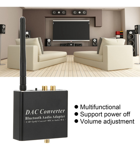 L Digital To Analog Audio Converter Dac Rca 3.5mm Jack