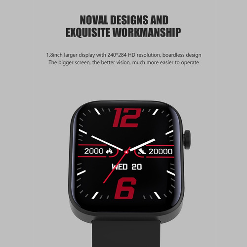 Reloj Smart Watch Sport P43 Fralugio Full Touch Hd Ejercicio