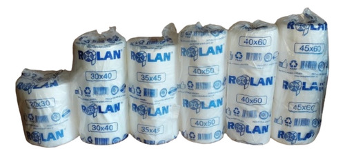 Rollo Bolsa Arranque Reforzada Ad 35x45 X1500gr Azul