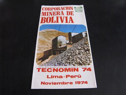 Burun Danga: Antiguo Brochure Compañia Minera 1974 B1-b4 Bhh