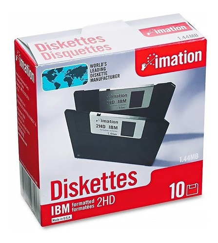 Diskette 3,5¨ 1,44mb Nuevos Caja X 10 Unidades