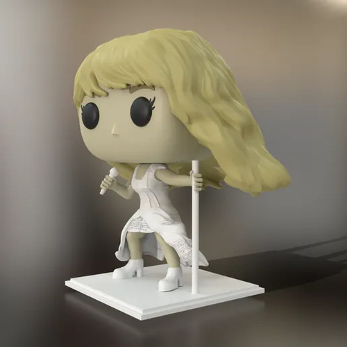 Taylor Swift Funko Pop Custom - Tortured Poets + Caja