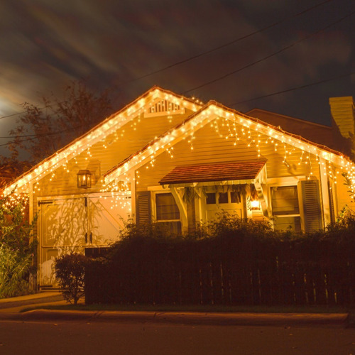 Imagen 3 de 8 de Serie Luces Cascada De Navidad 144 Leds 4x0.6m